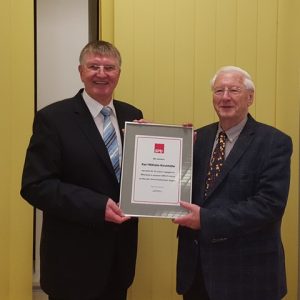 Ehrung Karl-Wilhelm Kirchhöfer 2016