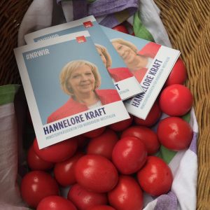 Rote Ostereier für Siegen