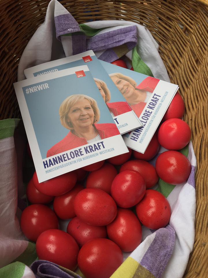 Rote Ostereier für Siegen