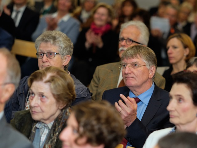 Traute Fries und Detlef Rujanski beim Stifterforum der Bürgerstiftung Siegen.