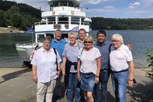 Mitglieder der SPD-Fraktion Siegen bei der Biggeseefahrt der SGK